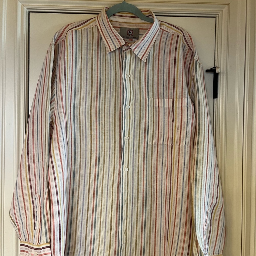 The Territory Ahead Red and Orange Casual Button Down Shirt